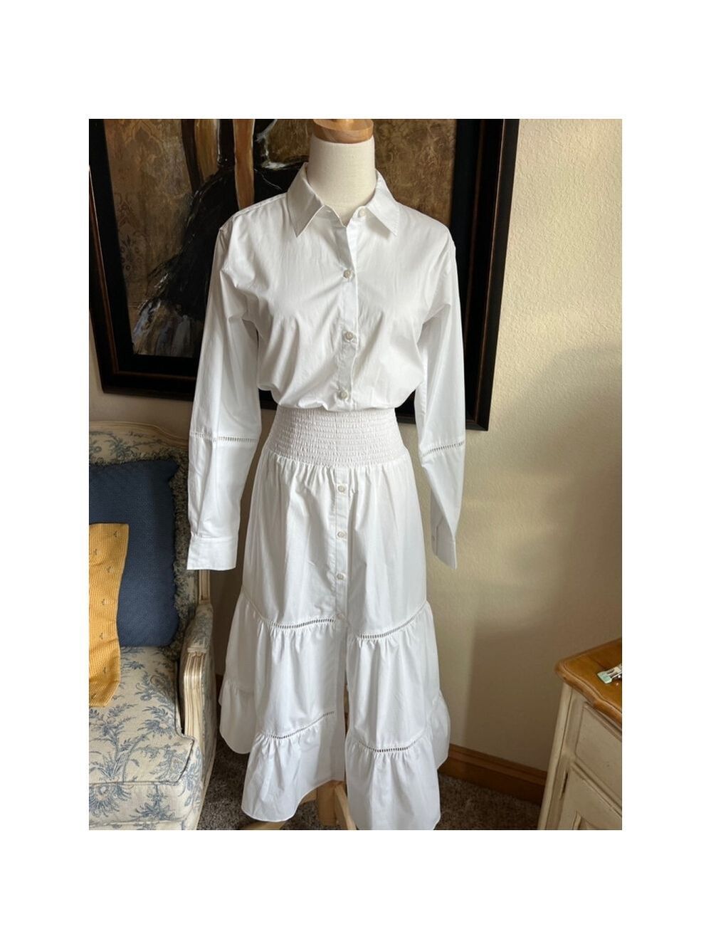 NWT Women's Thakoon ShirtDress, Size 6, White